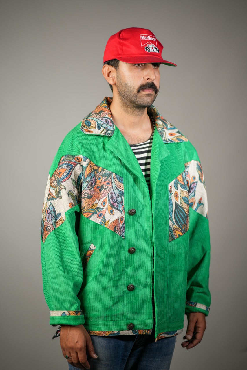 Green Flowers Jacket