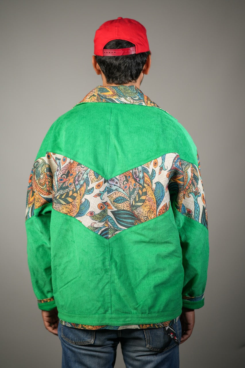 Green Flowers Jacket
