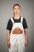 White & Brown Overalls